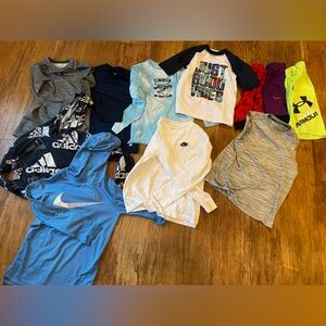 Lot of 11 Boy’s Summer & Activewear Size M 10/12 Nike UA Adidas Etc